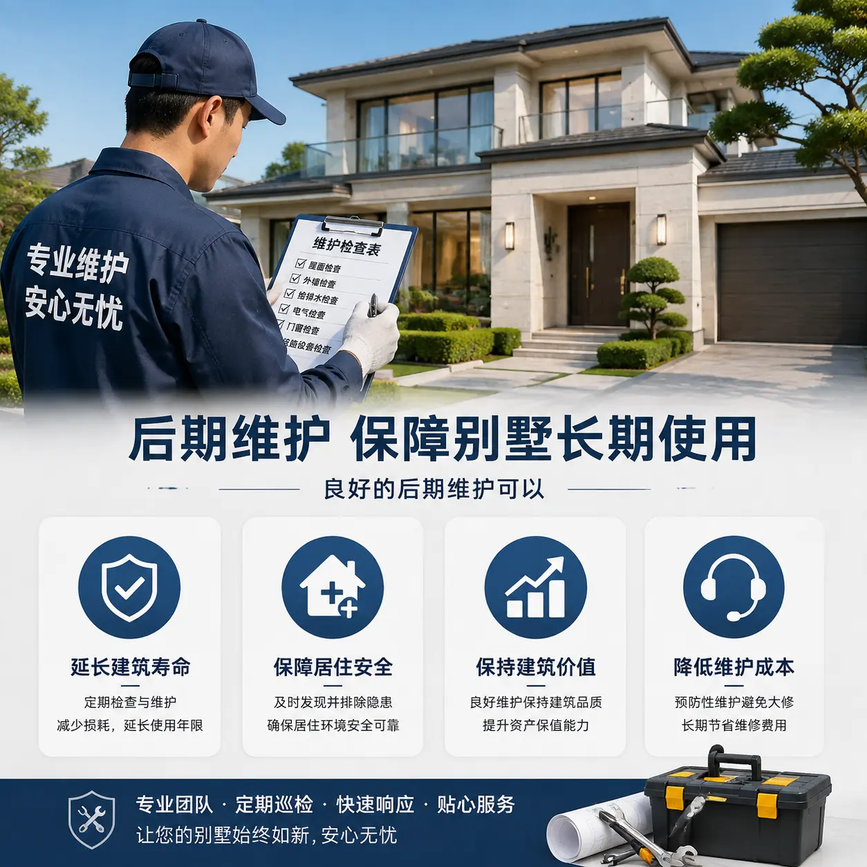 别墅建造公司推荐： 黄平 施工质量的关键要素