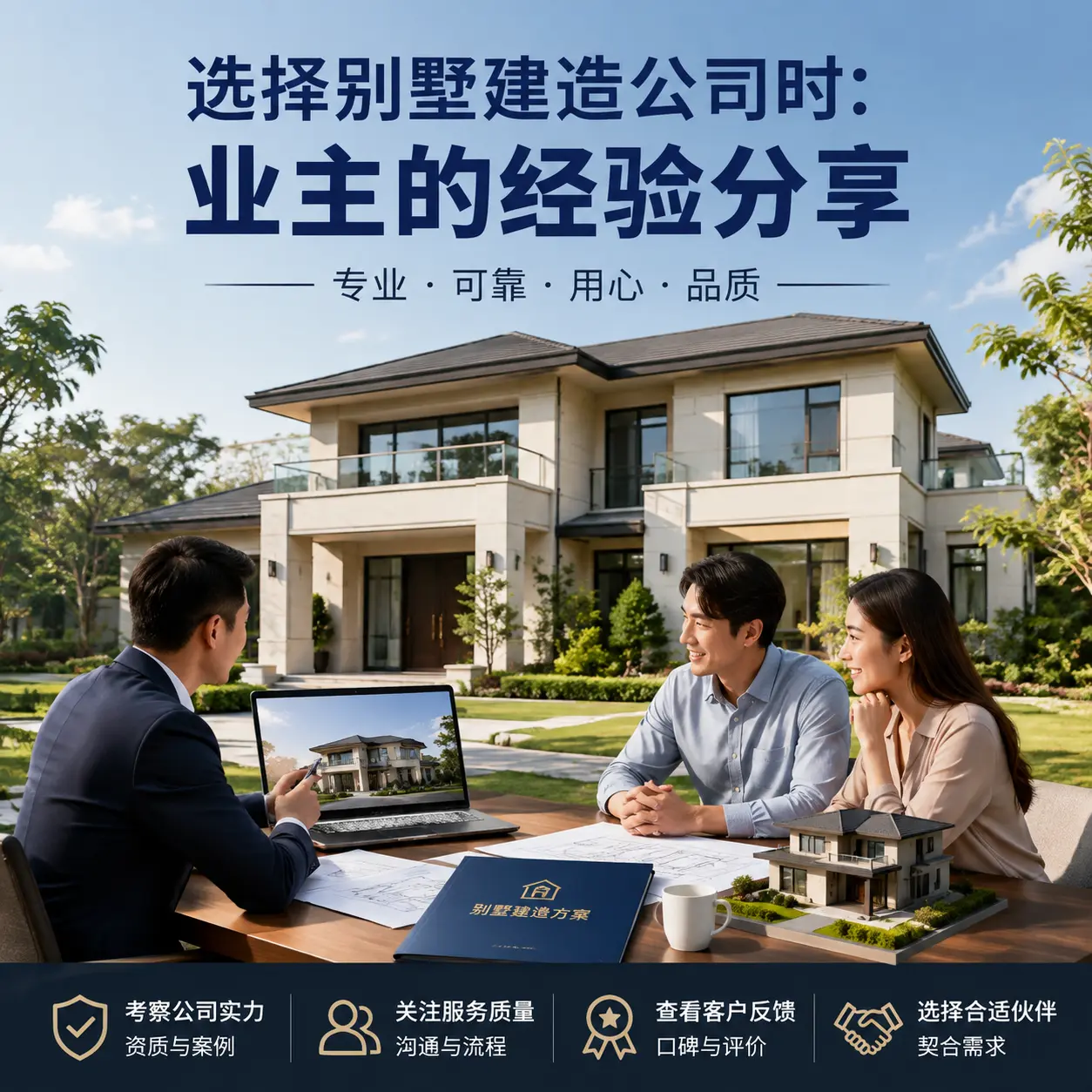 选择别墅建造公司时: 黄平 业主的经验分享