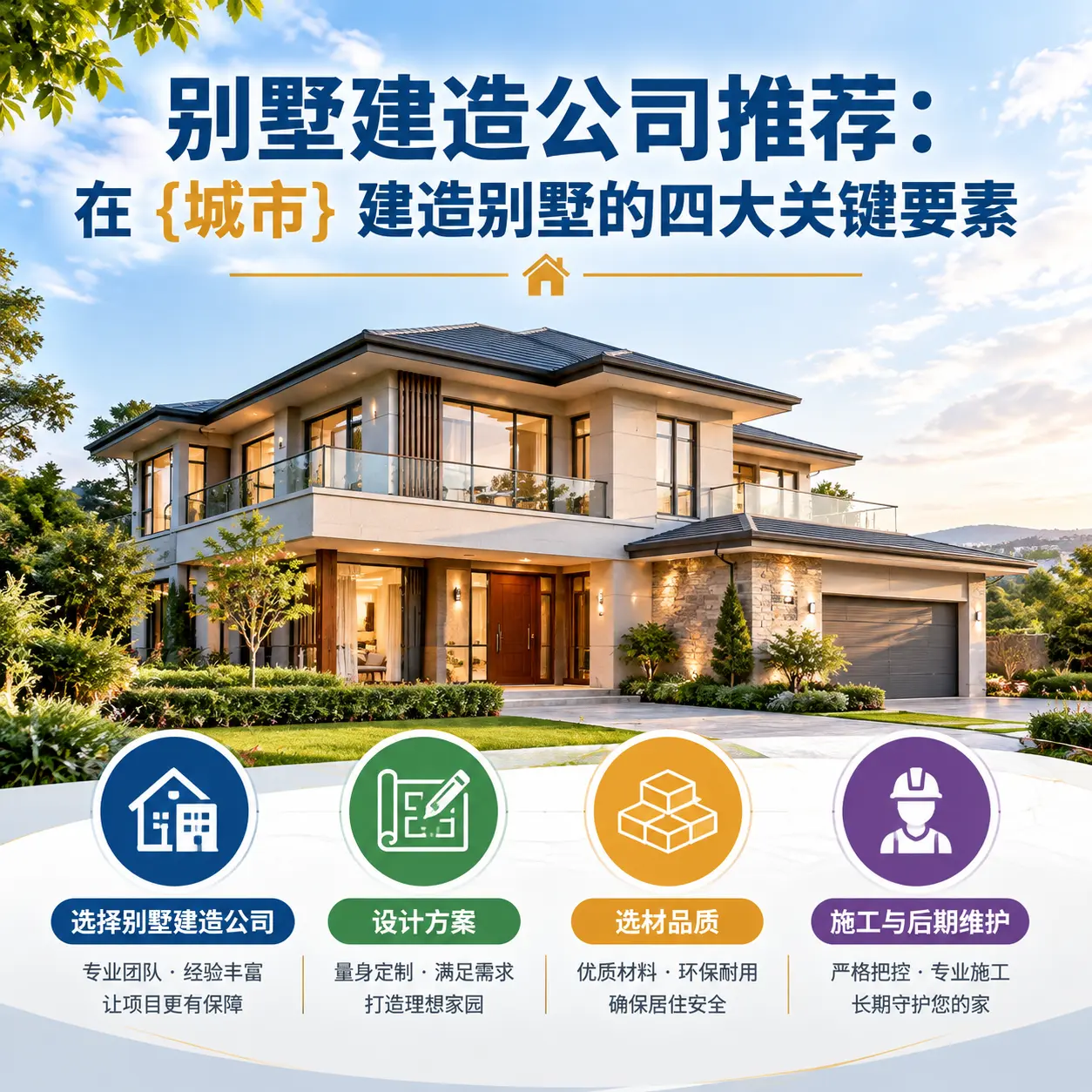 别墅建造公司推荐:在 黄平 建造别墅的四大关键要素