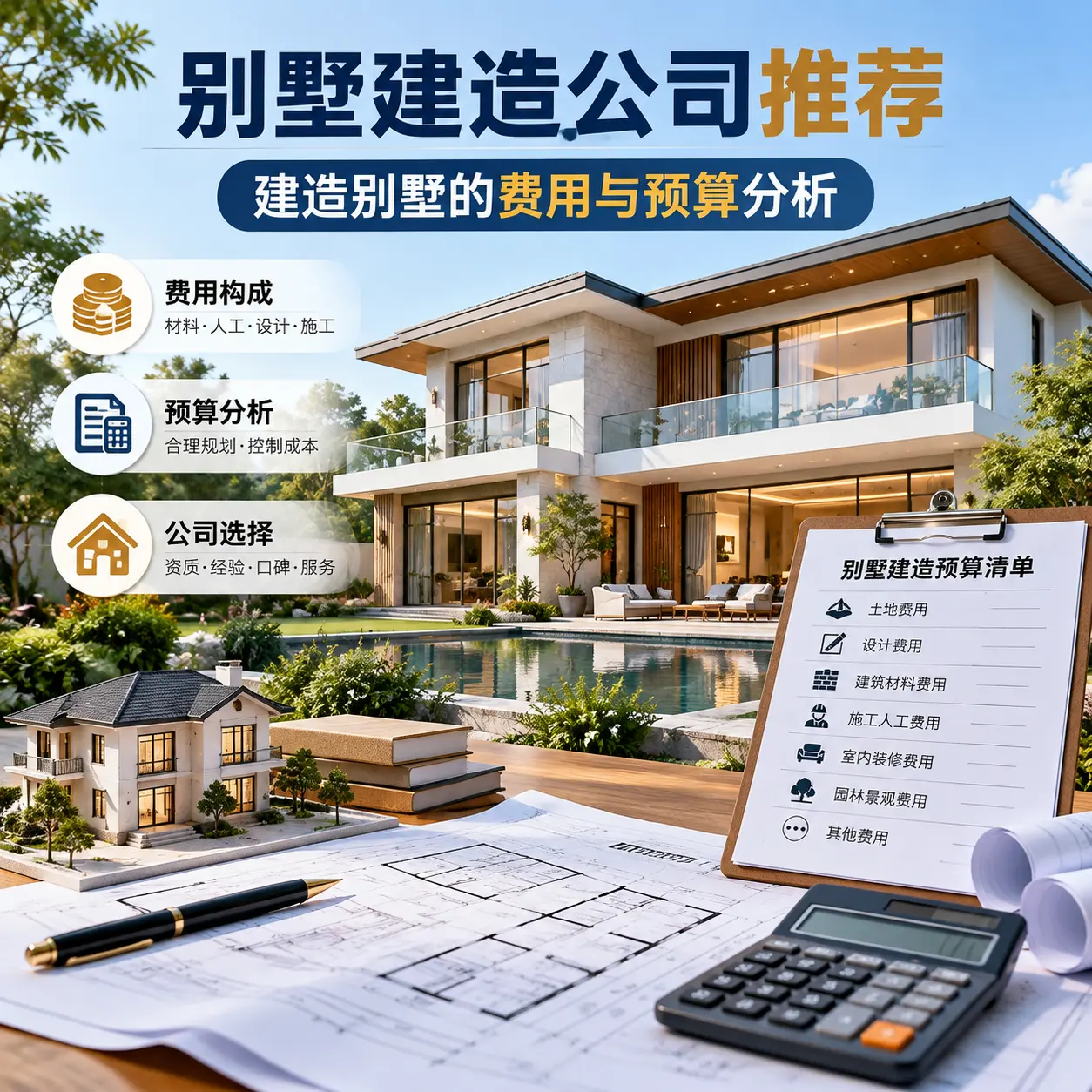 别墅建造公司推荐： 黄平 建造别墅的费用与预算分析