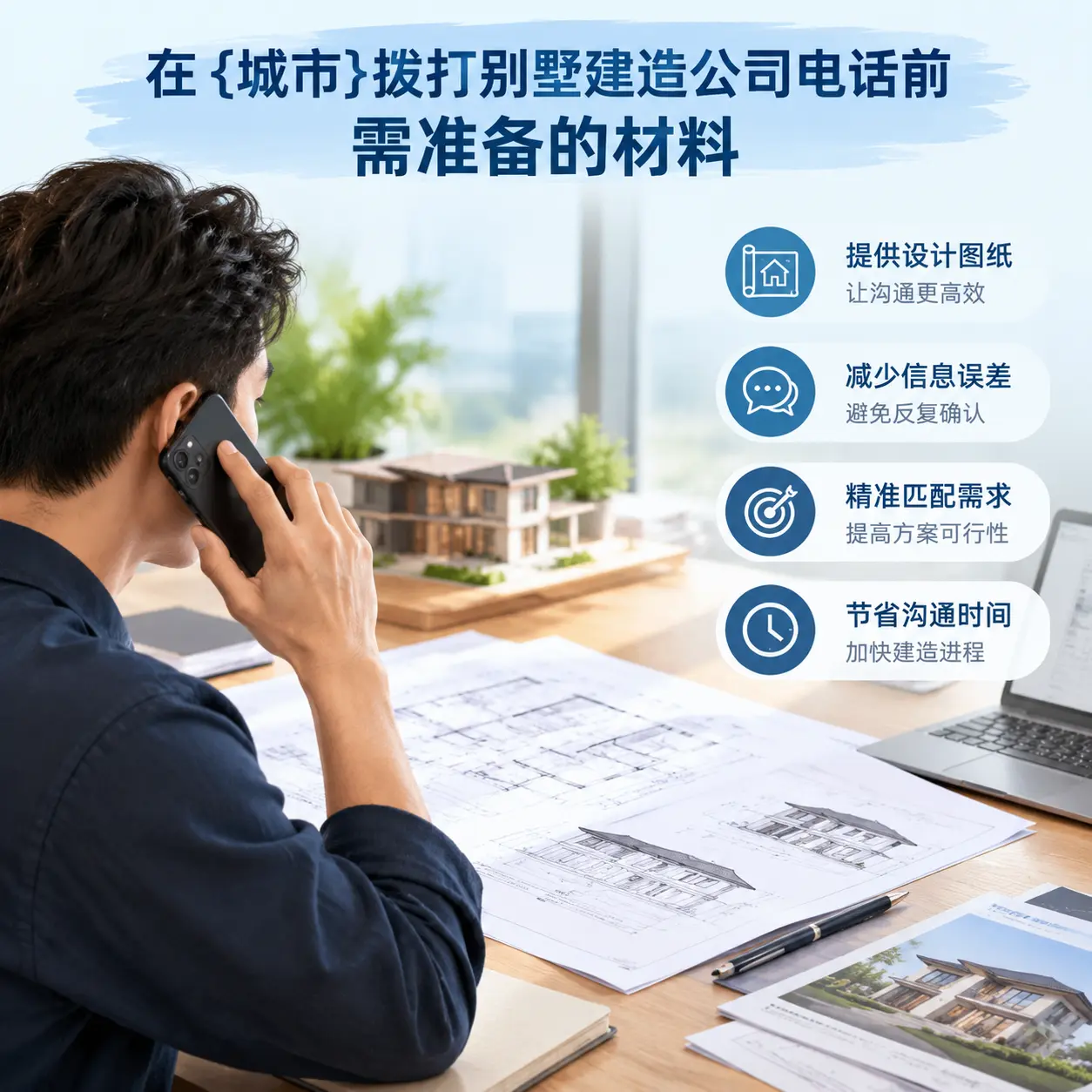 在黄平拨打别墅建造公司电话前需准备的材料