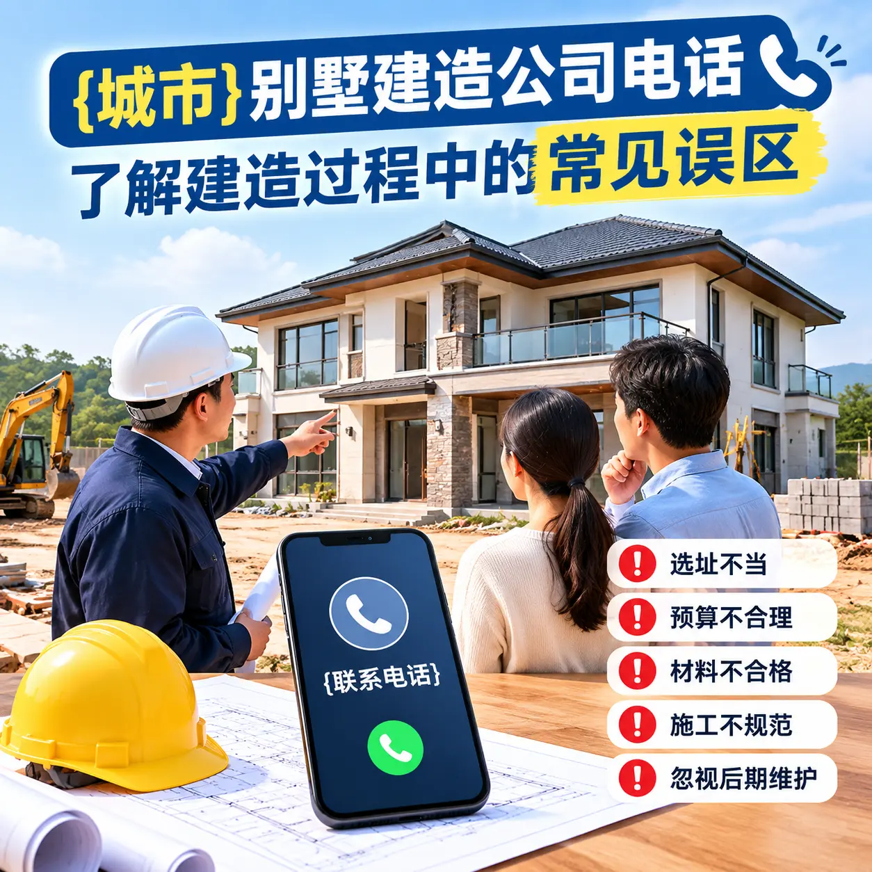 黄平别墅建造公司电话，了解建造过程中的常见误区