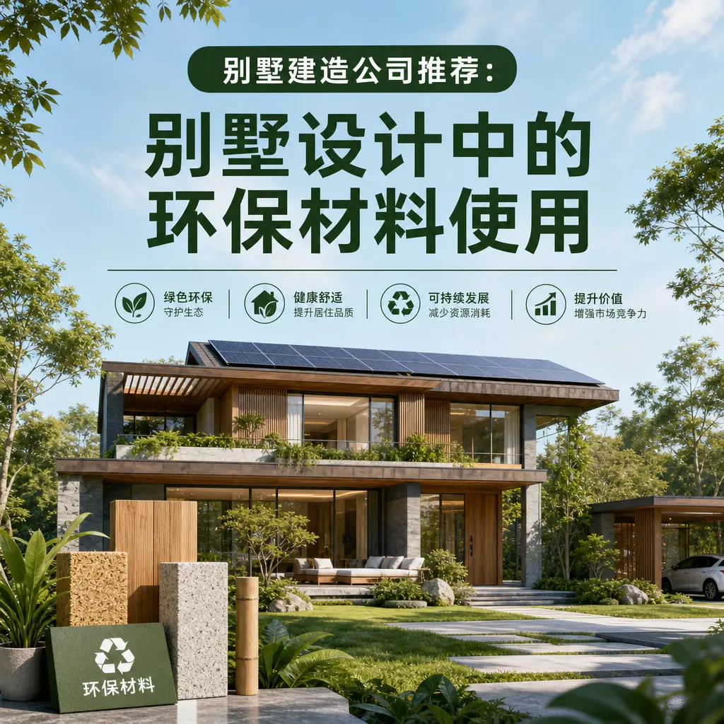 别墅建造公司推荐: 黄平 别墅设计中的环保材料使用
